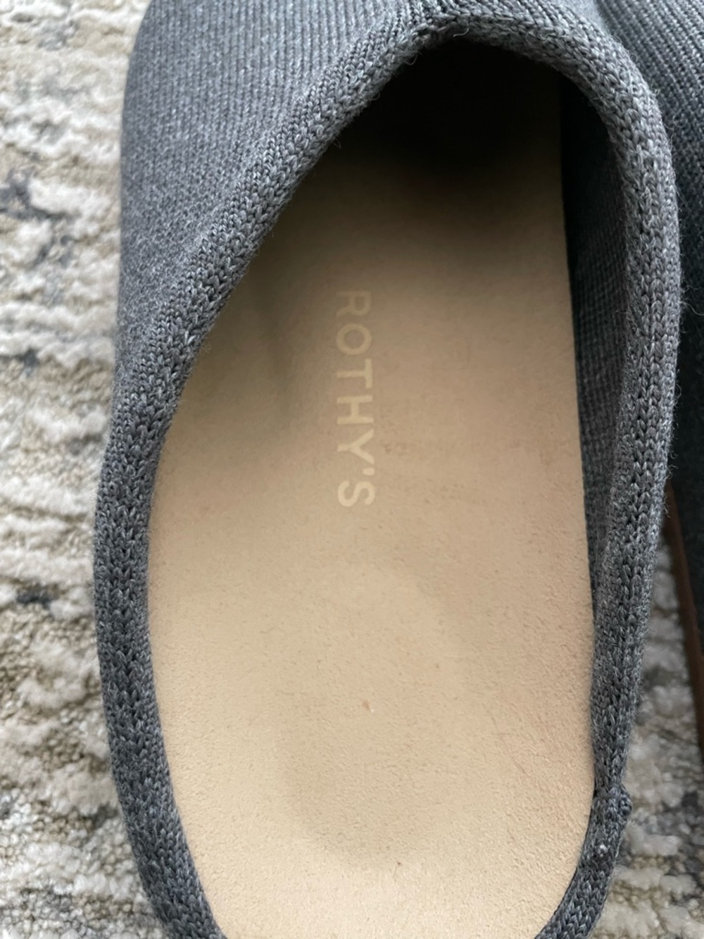 Rothy's The Casual Clog Shoes Merino Wool Medium Gray Size‎ 7 - Picture 7 of 10
